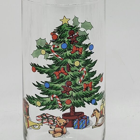Spode Christmas Tree Glasses 5 7/8" Tall Set of 6 - Picture 4 of 8